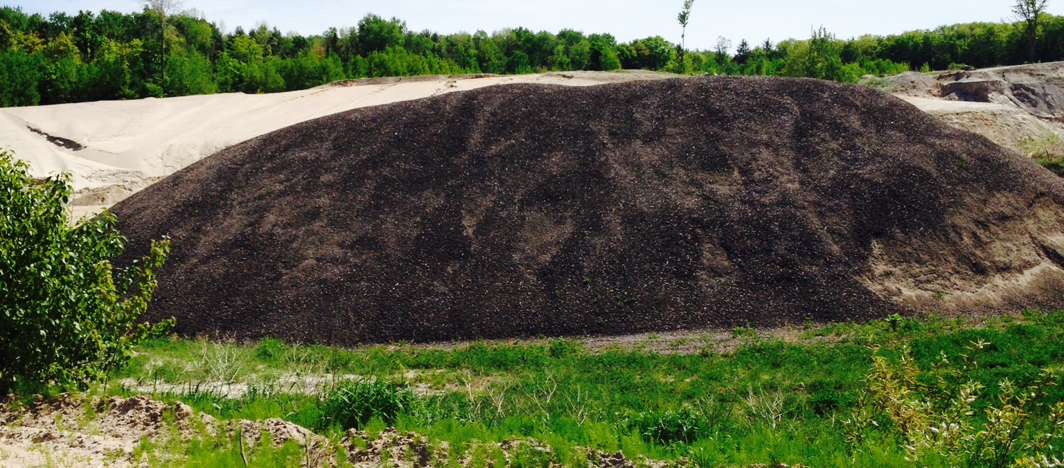 Recycled asphalt pile
